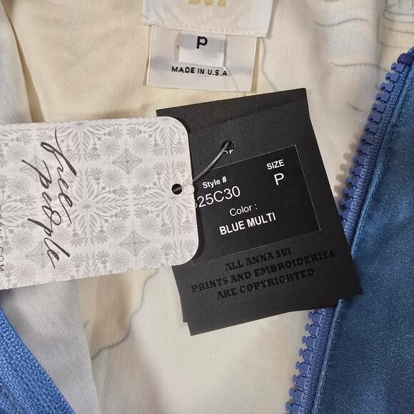 NWT Free People collab Anna Sui Florida Cotton Rainbow Jacket *Rare* . Ret. $578 - Picture 7 of 14